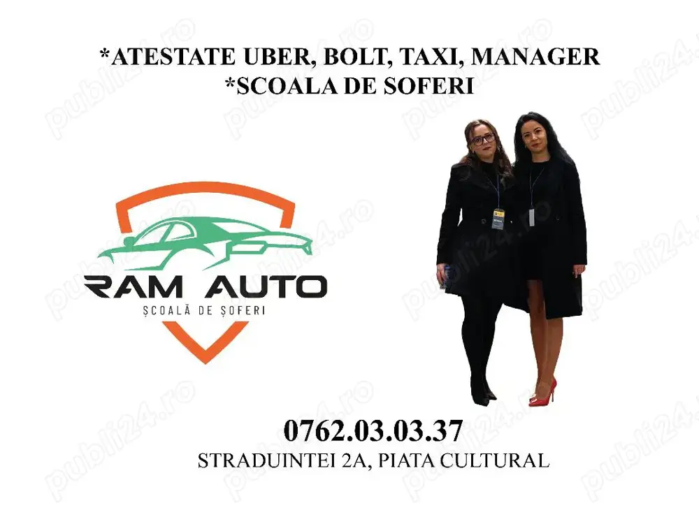 atestate Uber, Bolt, Taxi, Marfa, Manager