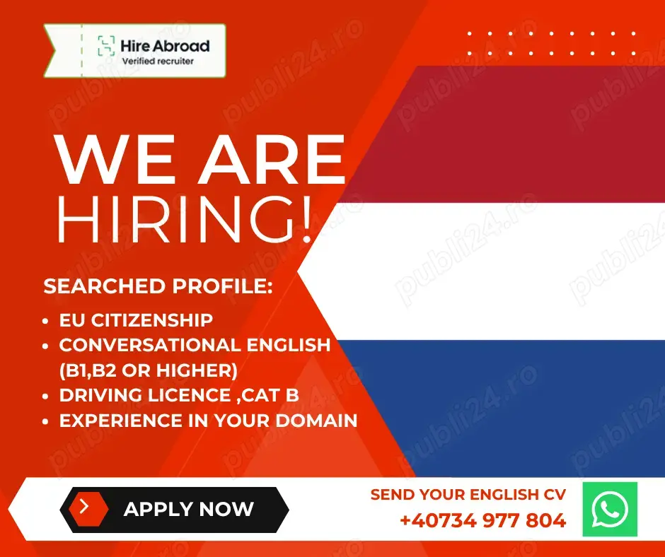 Job vacancies in The Netherlands!