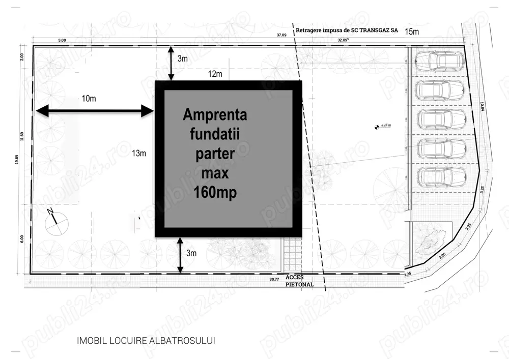 Proprietar, vand teren Dumbravita 734mp, pe colt, toate utilitatile - oferta pret