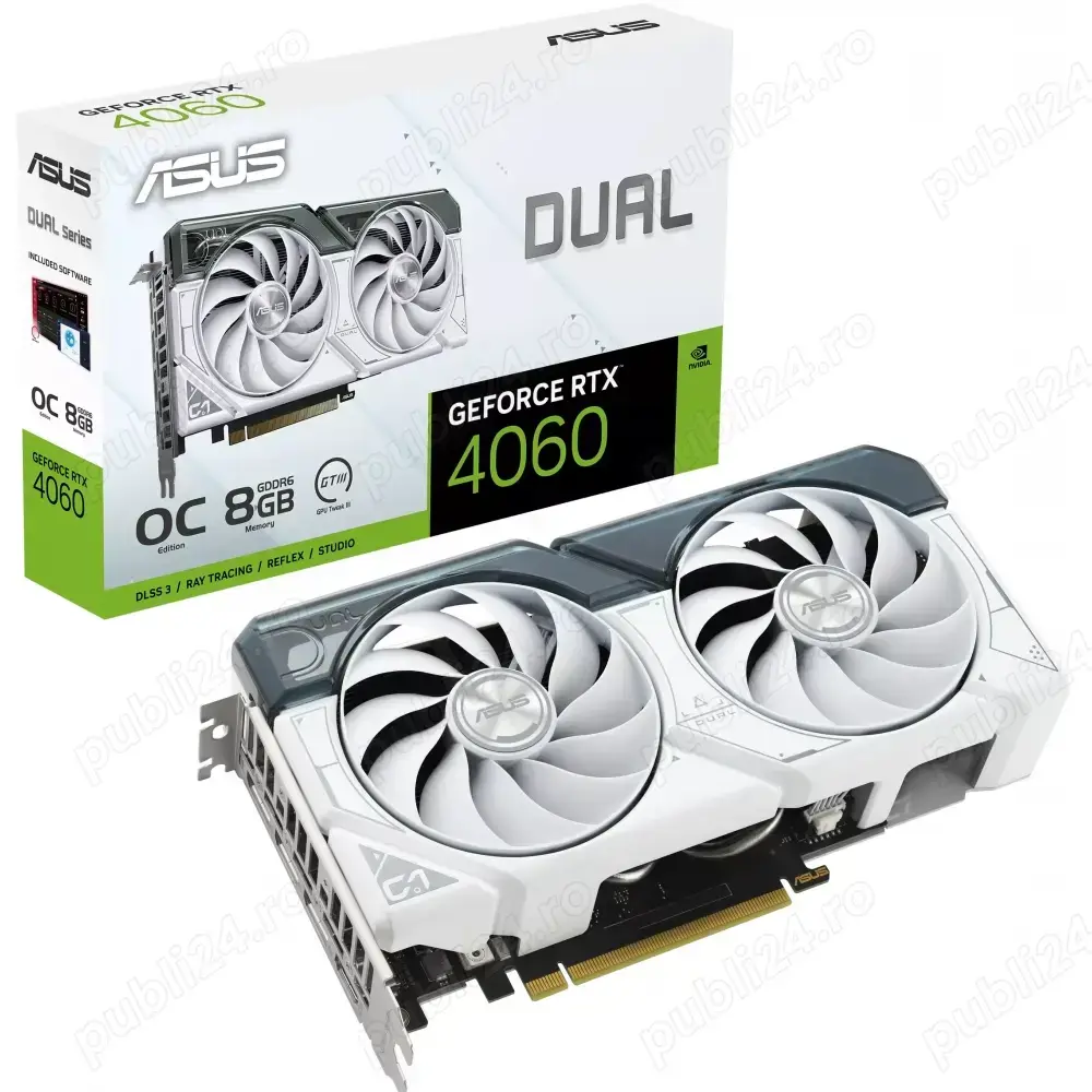 Placa video ASUS GeForce RTX  4060 DUAL OC, 8GB GDDR6, 128-bit