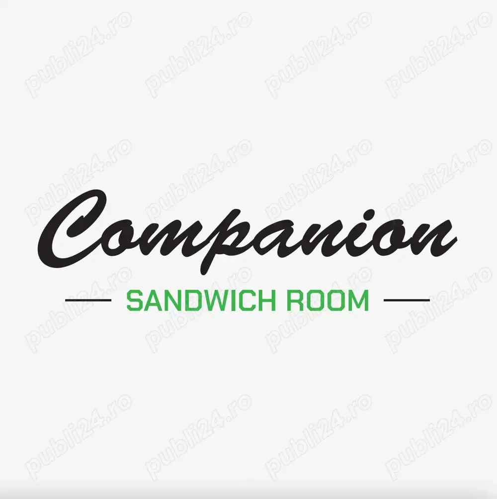 COMPANION SANDWICH ROOM ANGAJEAZĂ: Casier, Preparator Sandwichuri, Ospătar   Chelner