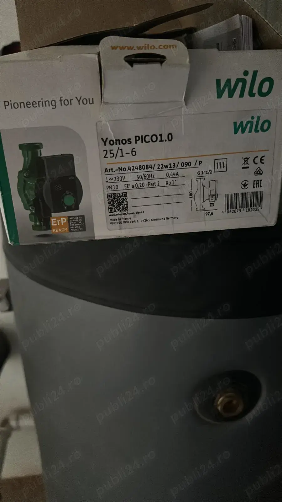 Pompă Wilo Yonos PICO 1.0 25 1-6   aproape nouă, cu garanție