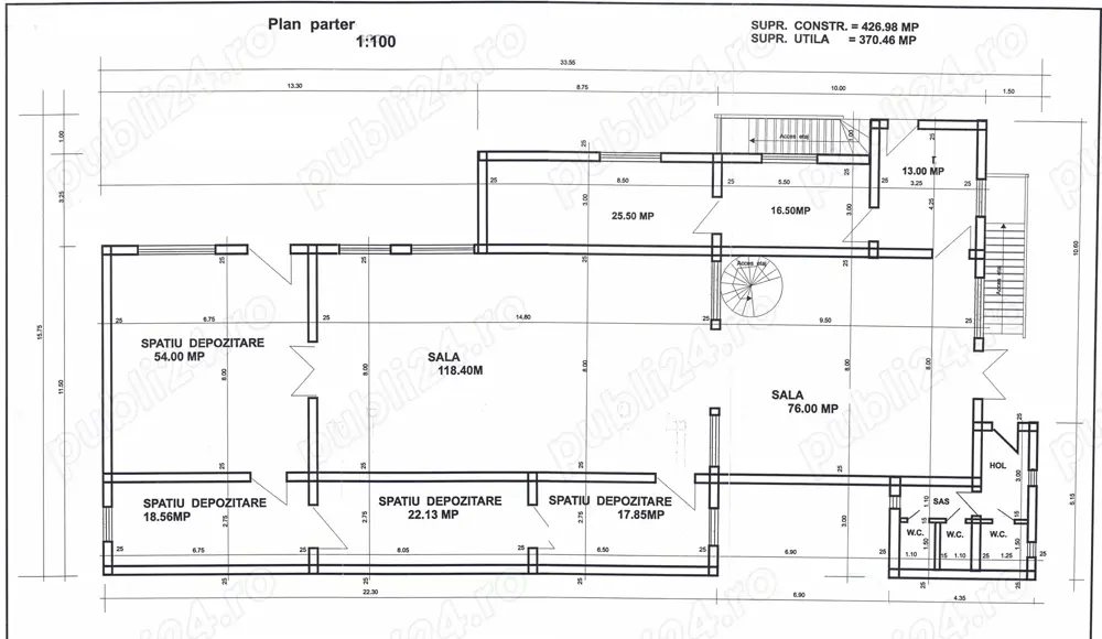 Cladire+teren 1500mp Scorteni, Prahova