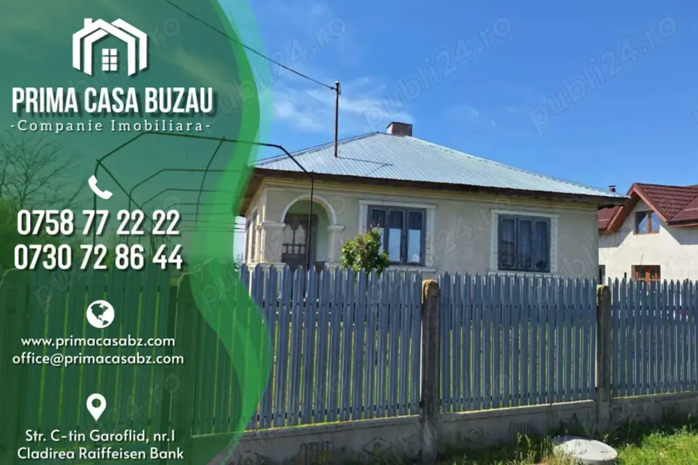Casa Teren   comuna Smeeni BZ   teren 2878mp   Pret: 40.000   Tip imobil: Casa    teren 