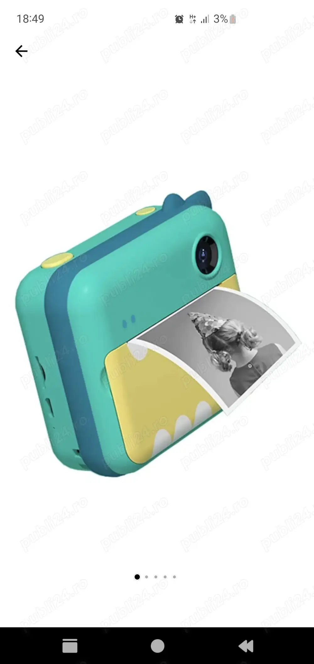 Aparat FOTO copii NOU, POLAROID & video & WIFI + 3 extrarole print