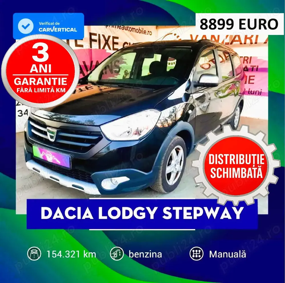 Dacia Lodgy Stepway  Clima   Navigatie cu display touchscreen color   Import Germania    Kit de dist