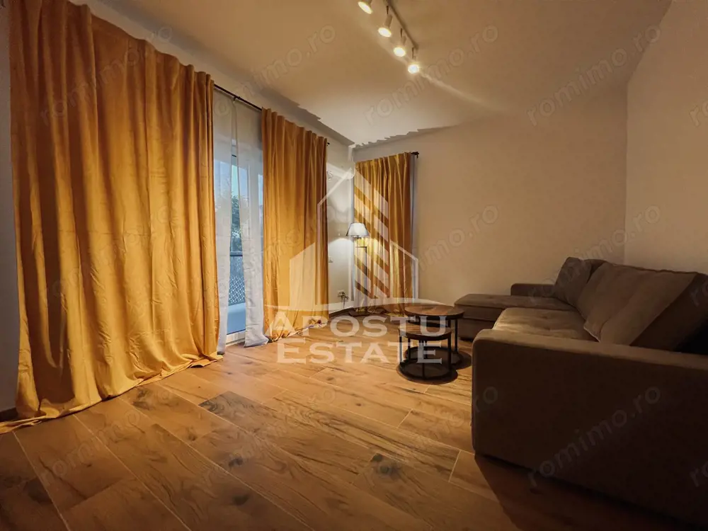 Apartament cu doua camere ,modern,centrala proprie si curte ,in Giroc