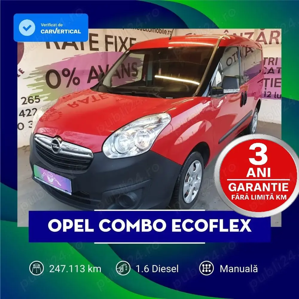 Opel Combo EcoFlex  GARANTIE  LIVRARE  Anvelope suplimentare
