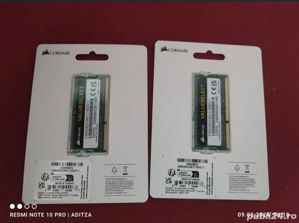 Corsair ddr3 pentru Laptop