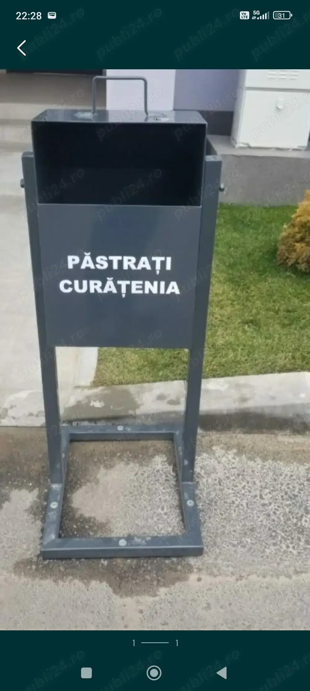 Cos metalic vopsit in camp electrostatic 