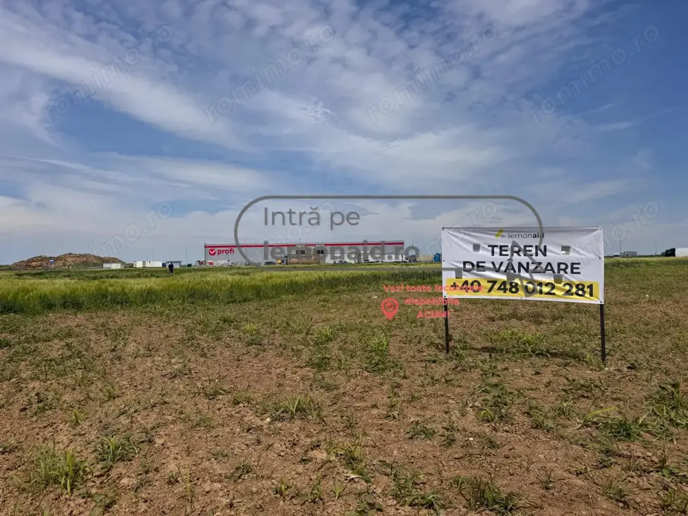 Teren intravilan | 4.900 mp | Depozit Profi | Acces drum betonat