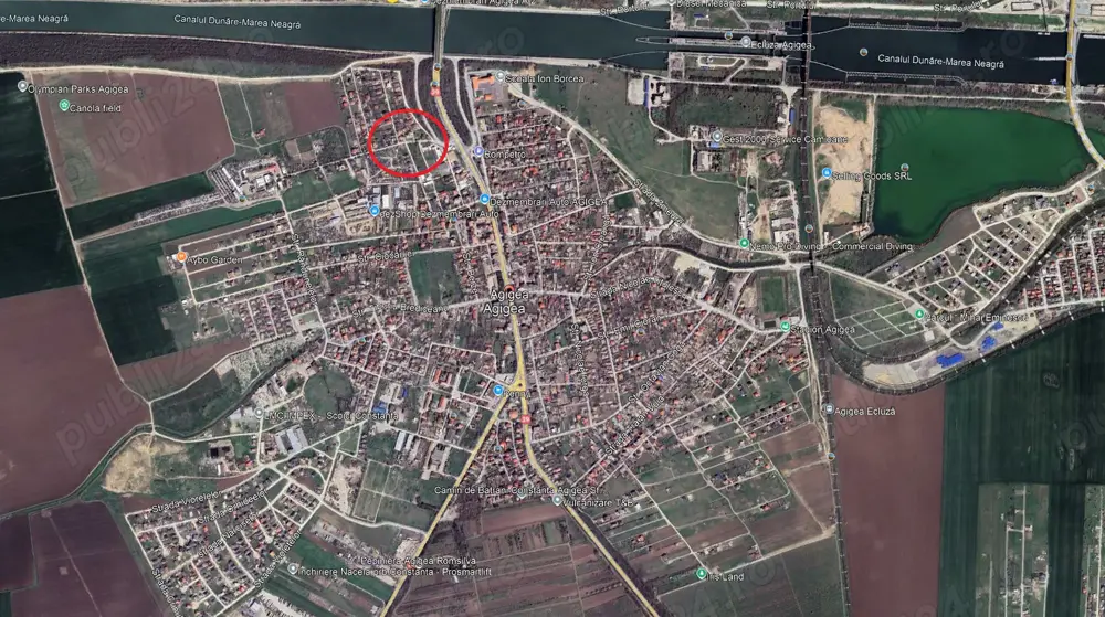 Teren de vanzare  Agigea zona pod