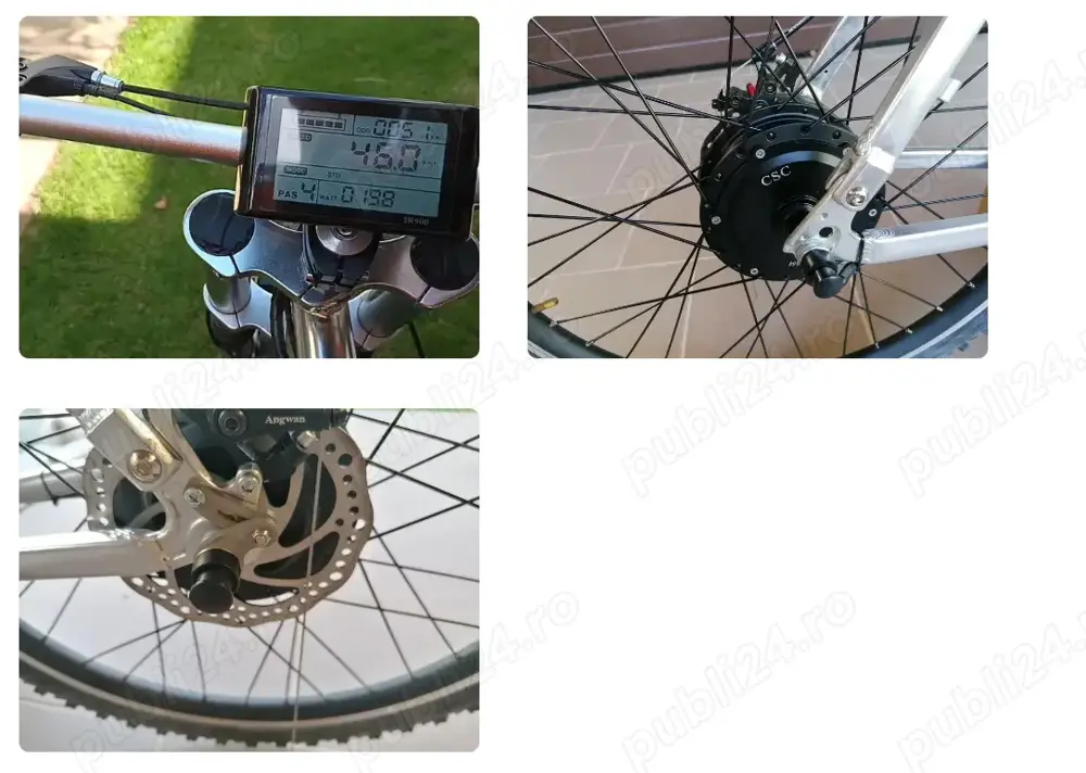 Bicicleta electrica full suspension 26"