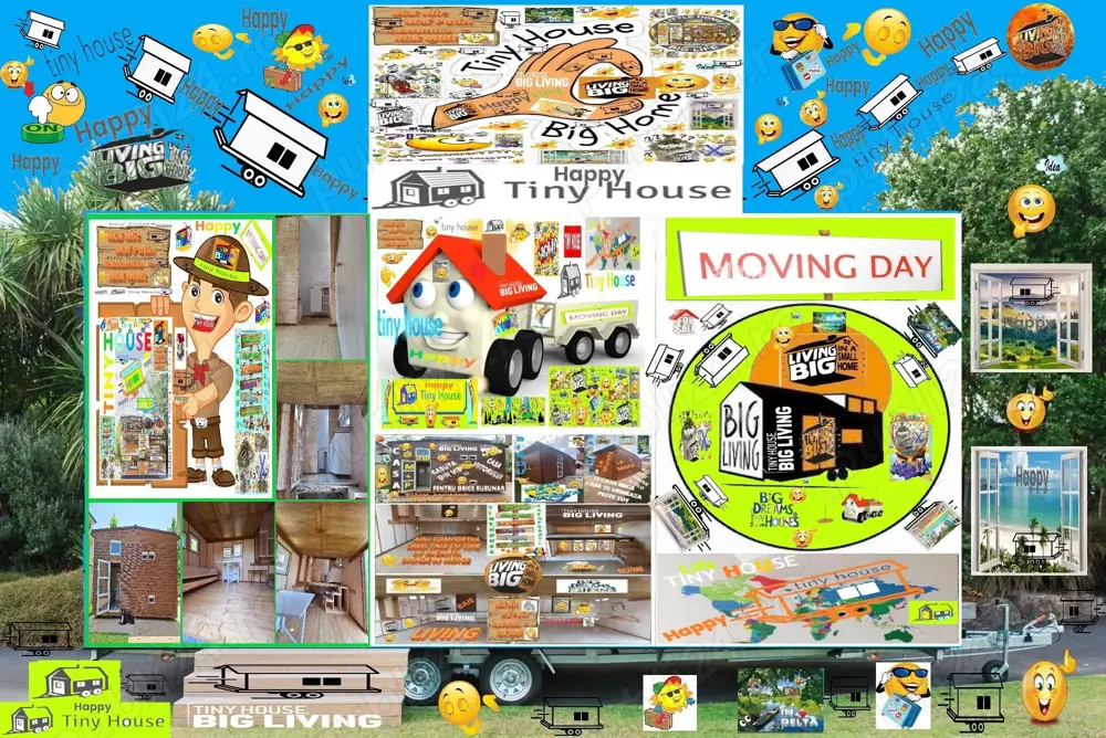 Rulota Tiny House Mini Casa Pe Roti De Vacanta Locuit Hambar Lemn Birou Afacere Din Vis De Poveste