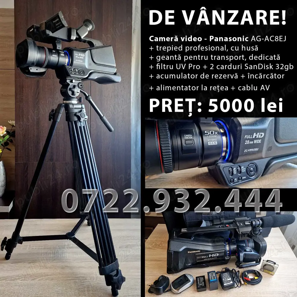 Camera video FullHD - Panasonic AG-AC8EJ