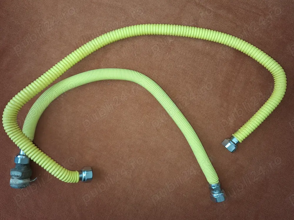 Racord flexibil gaz, otel inoxidabil, extensibil, buc = 2