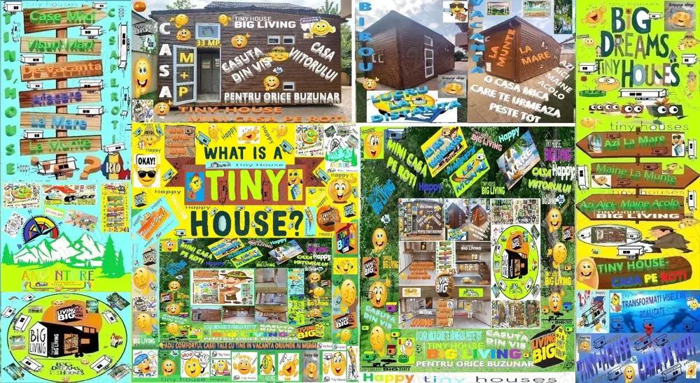 Rulota Tiny House Mini Casa Mobila Pe Roti Birou Afacere Locuit Vacanta Hambar Lemn Din Vis Natura