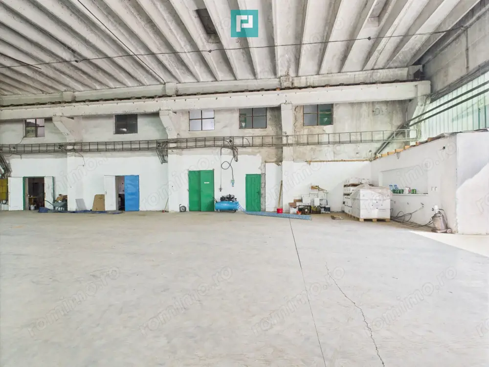 Complex industrial cu hale și teren  în Orțișoara