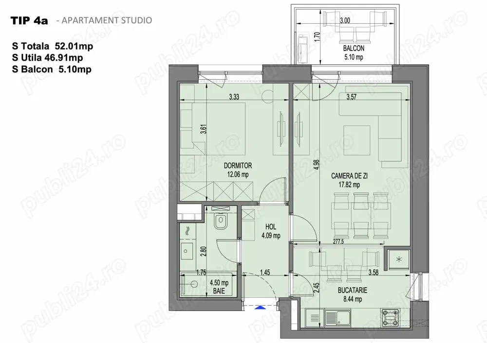 De vânzare apartament 2 camere în Nusco City Faza 2,Sos. Pipera 48