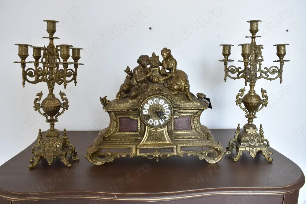 Ceas semineu +2 candelabre