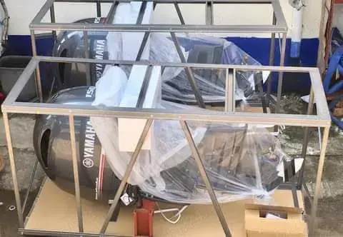 Motor outboard original Yamaha 150AETX în 2 timpi, motor pentru barcă de 200 CP