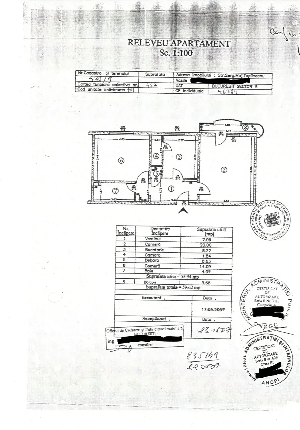 Sebastian 2 camere - 60m2 - Serg. Maj. Topliceanu Vasile Sebastian 2 camere - 60m2 - Serg. Maj. Topliceanu Vasile