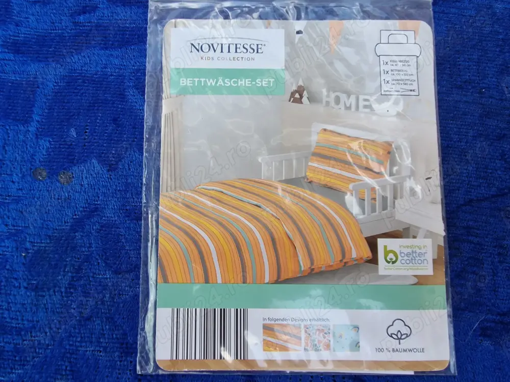 Novitesse, Set lenjerie 3 piese, copii, patut incastrabil gradinita***