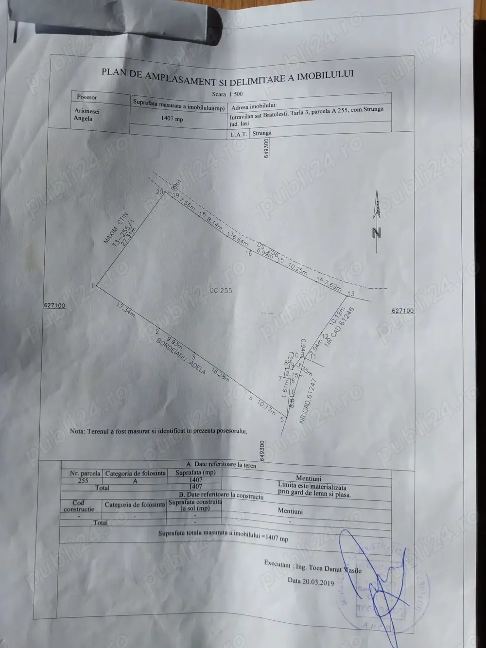 Teren de vânzare 1400m