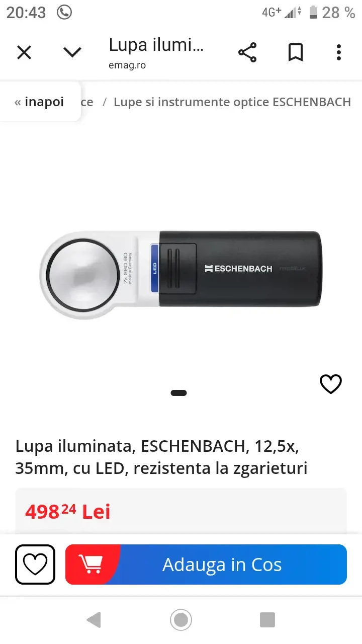 Lupa bijutier Eschenbach 12.5X