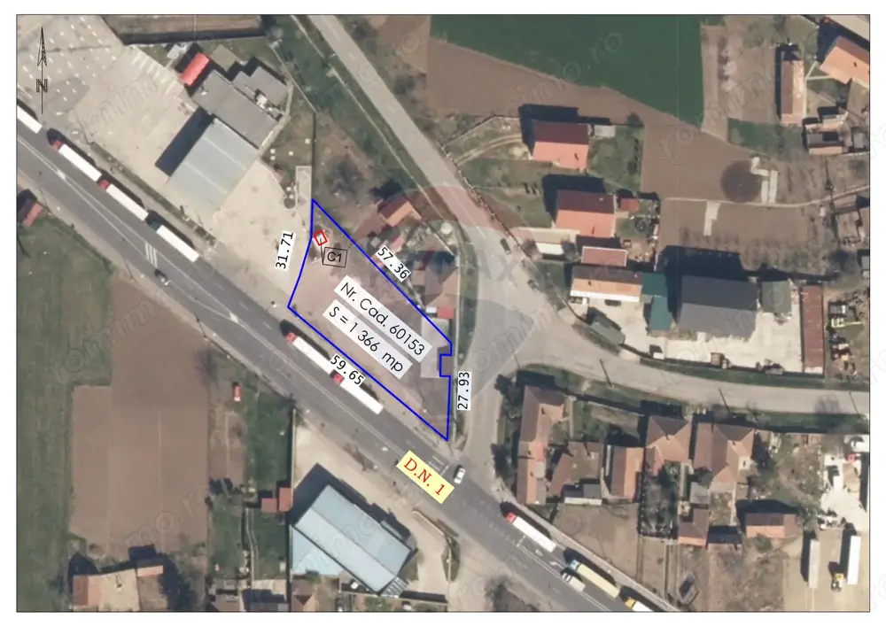 De vânzare teren intravilan 1,366mp Borș / Șoseaua Borșului