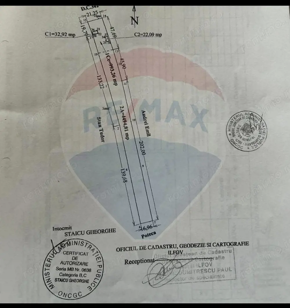 Teren 5482 mp Gruiu / Strada Matei Basarab