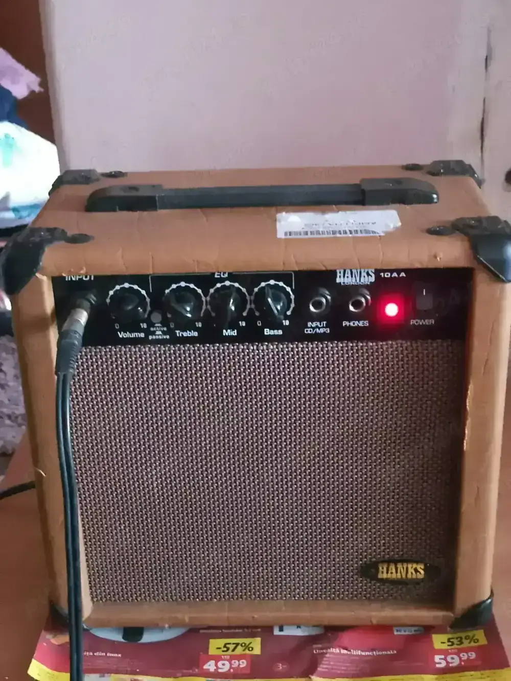 Amplificator chitară Hanks, funcțional 