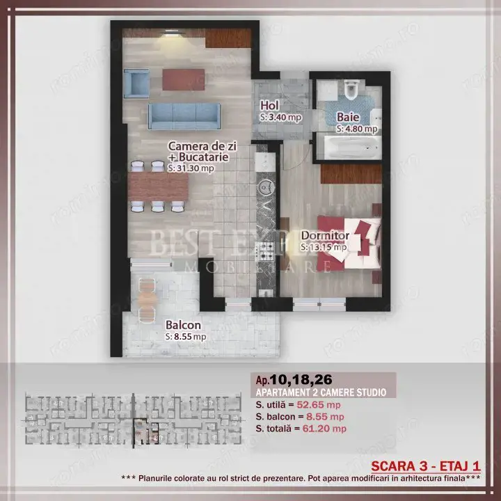 2 Camere Ideal Investitie -5 min STB/Zona linistita