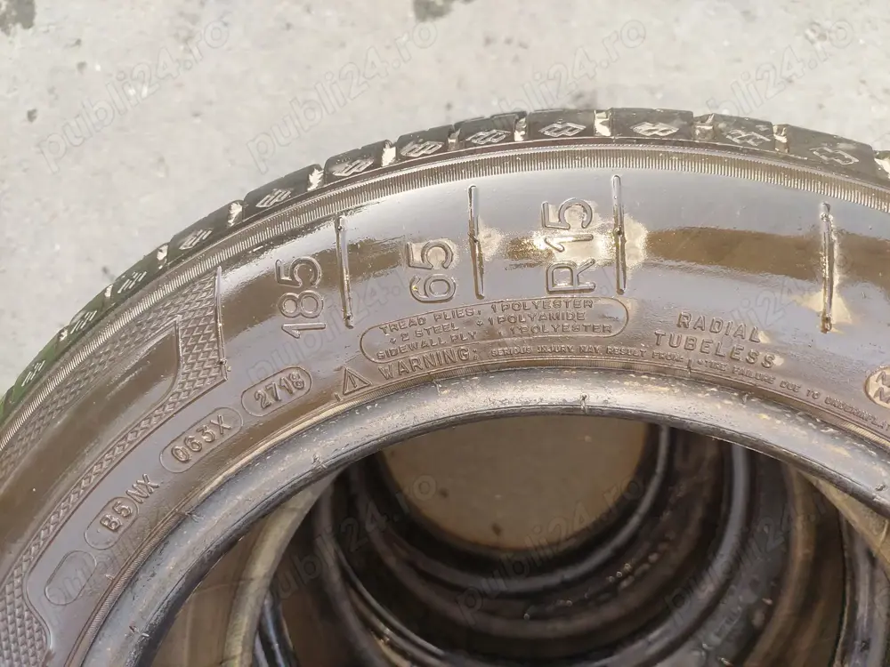 Vand anvelope de vara Kleber 185 65 15, stare buna