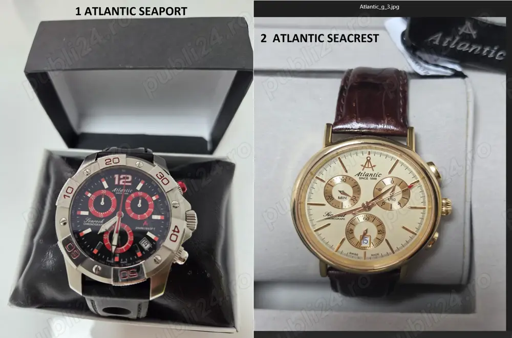 Ceas elvetian, swiss made, Atlantic Seacrest 43mm