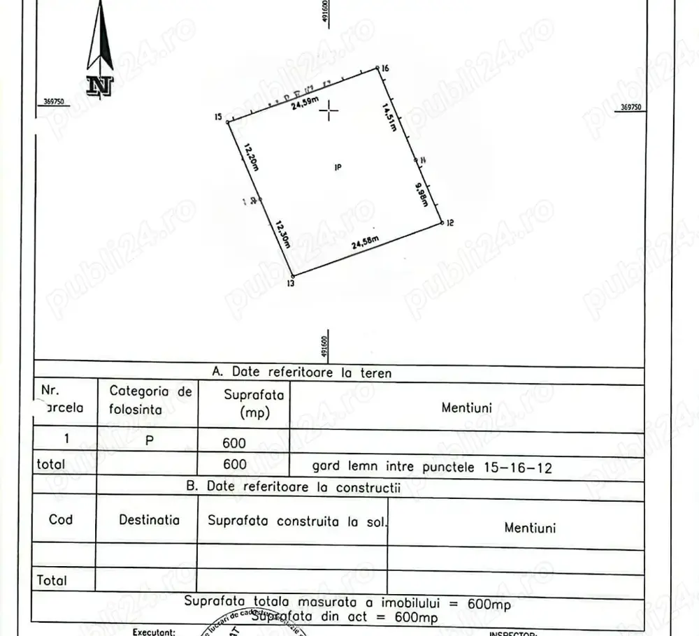Teren de vanzare , Bradu 