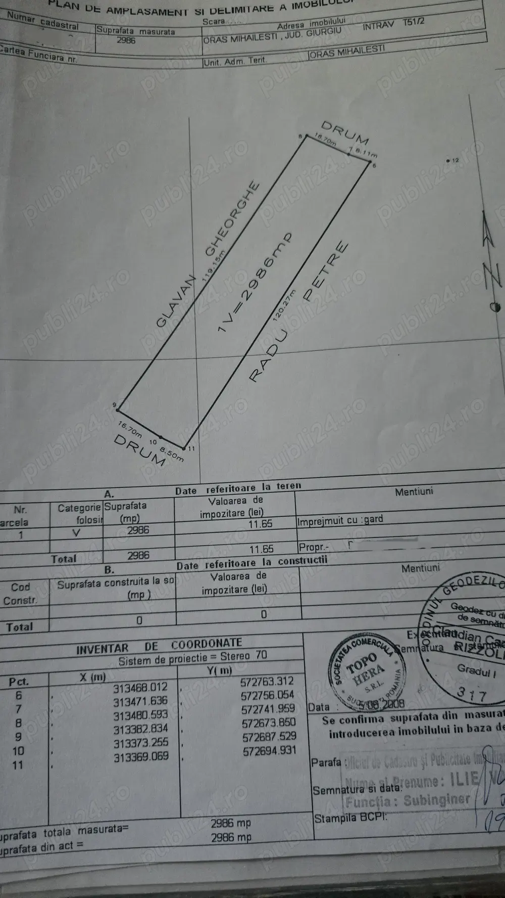Teren vanzare  intravilan 