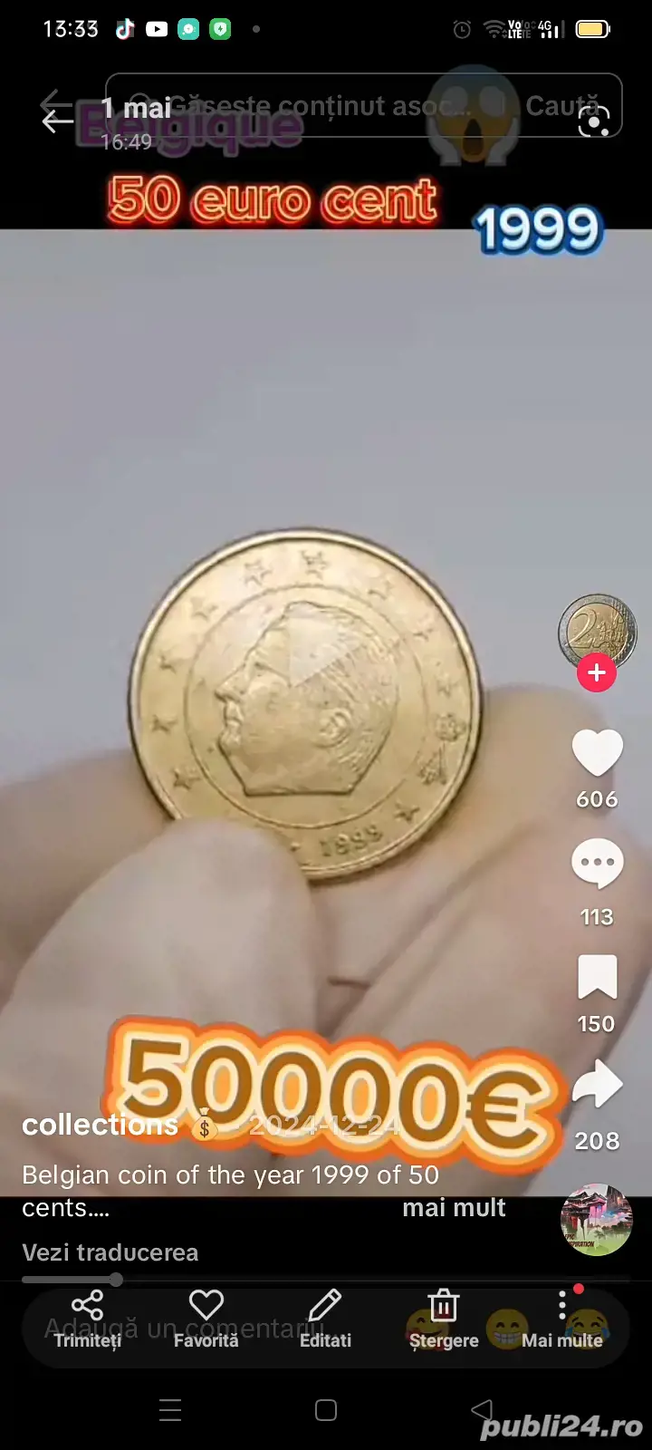 vand 50euro centi