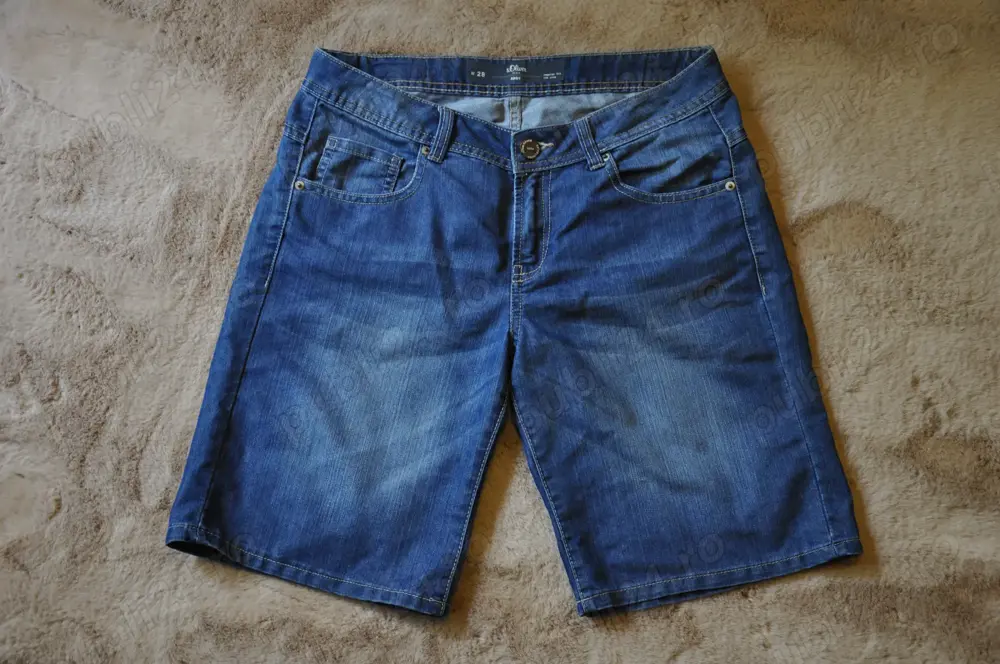 Blugi scurti s.Oliver, marimea M Gins Denim