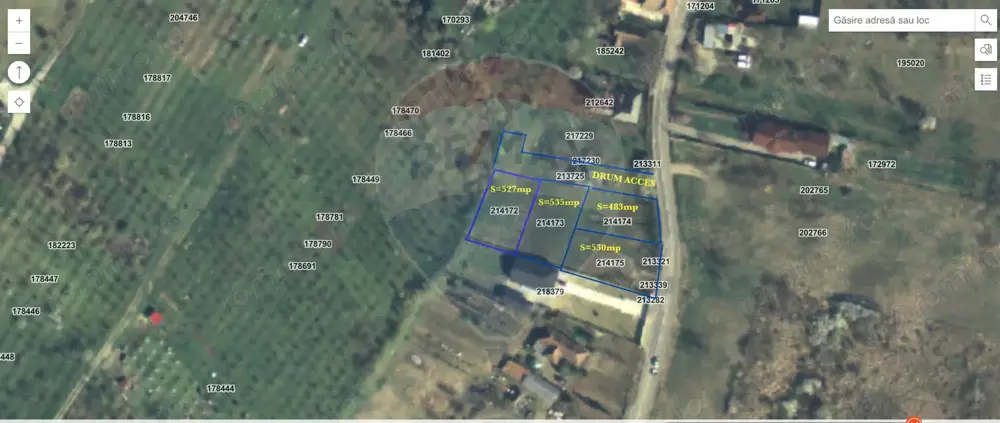 Teren 2.077mp compus din 4 parcele/intravilan/Str.Podgoria Oradea