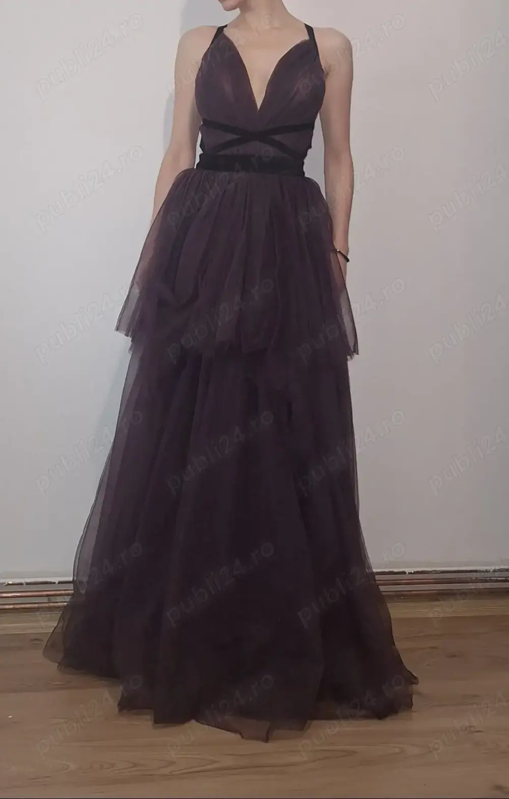 Rochie mov, lunga, 36, ocazie