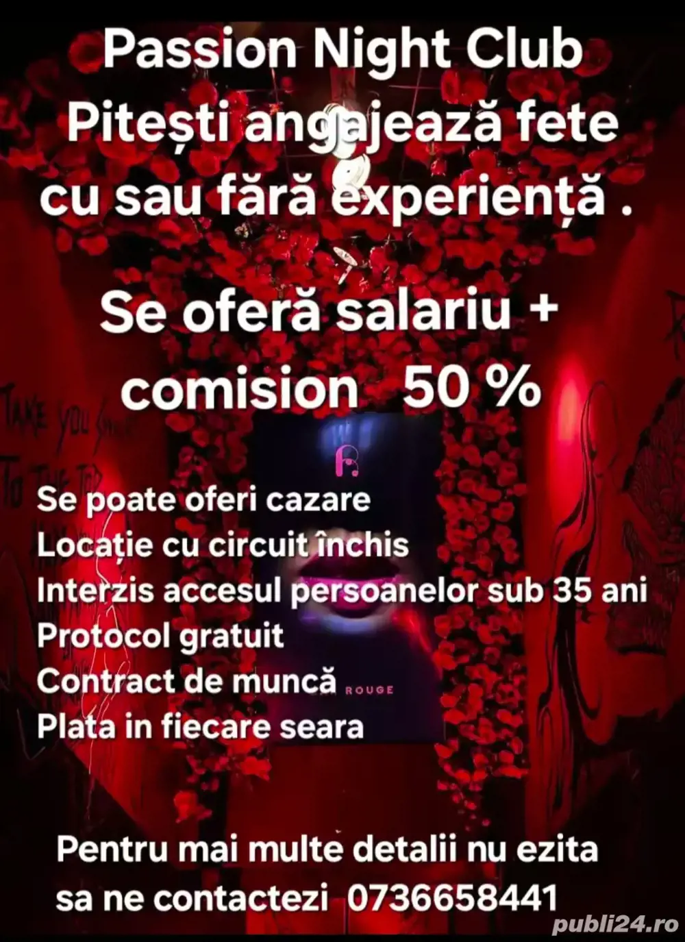 Club angajează animatoare
