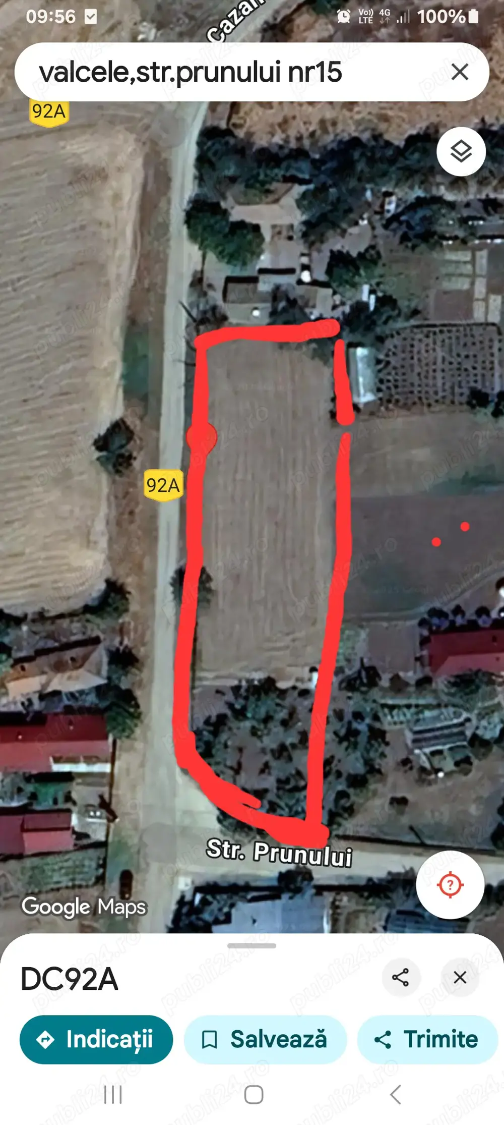 Vand teren intravilan com Valcele Vand teren intravilan com Valcele