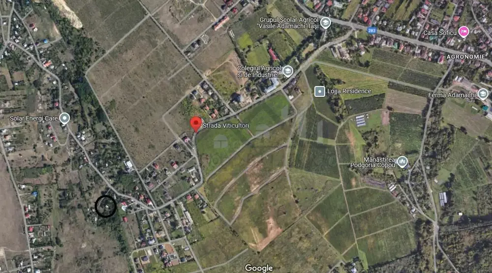 Viticultori Copou teren 4000mp (6loturi)cu Puz realizat