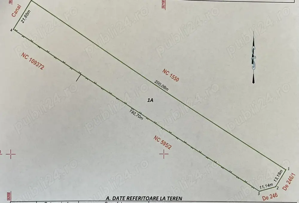 Teren de vanzare 4293 mp Snagov, strada plopilor 
