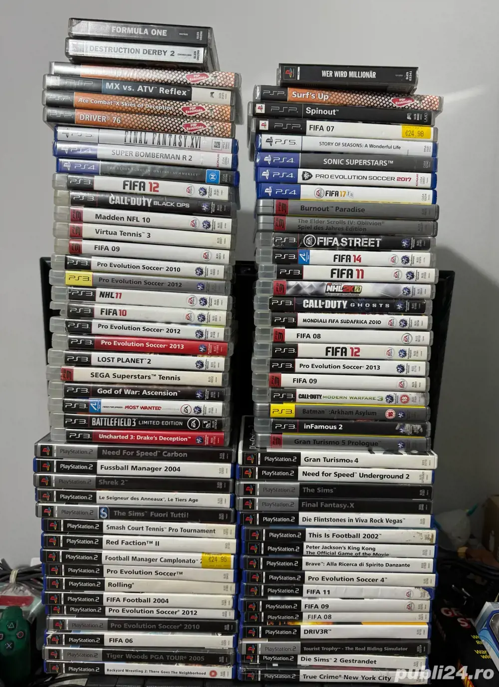 Jocuri pentru PlayStation 1, 2, 3, 4, 5 și PSP diverse titluri