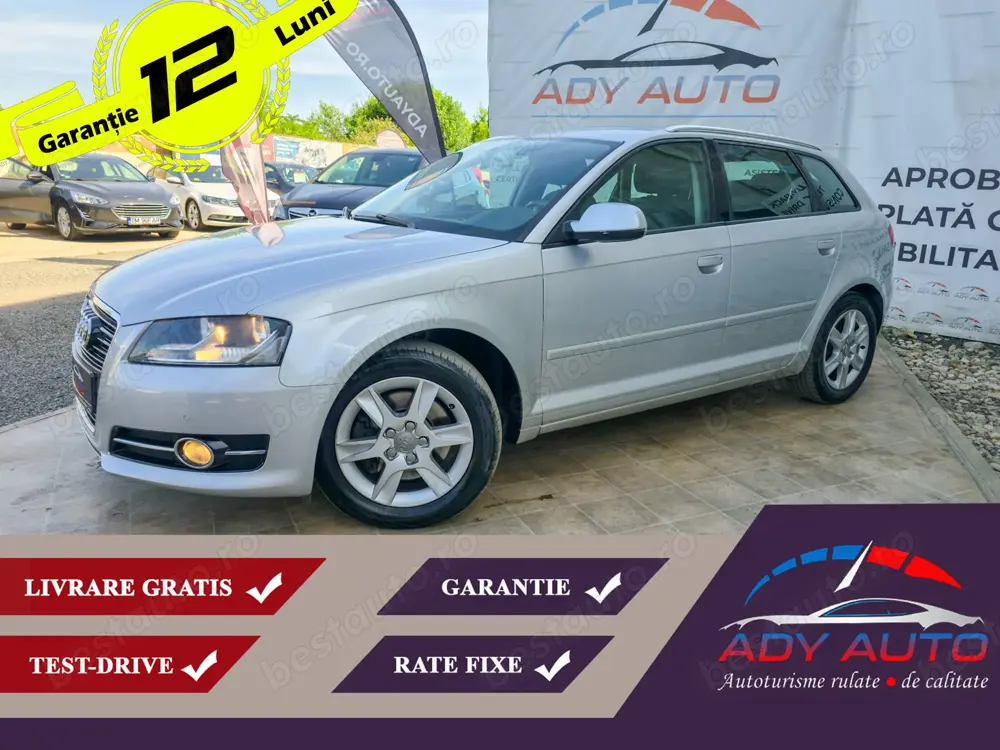 Audi A3 QUATTRO (4X4).Livrare gratis. Garantie 12 luni . Buy back . Test drive. Rate fixe