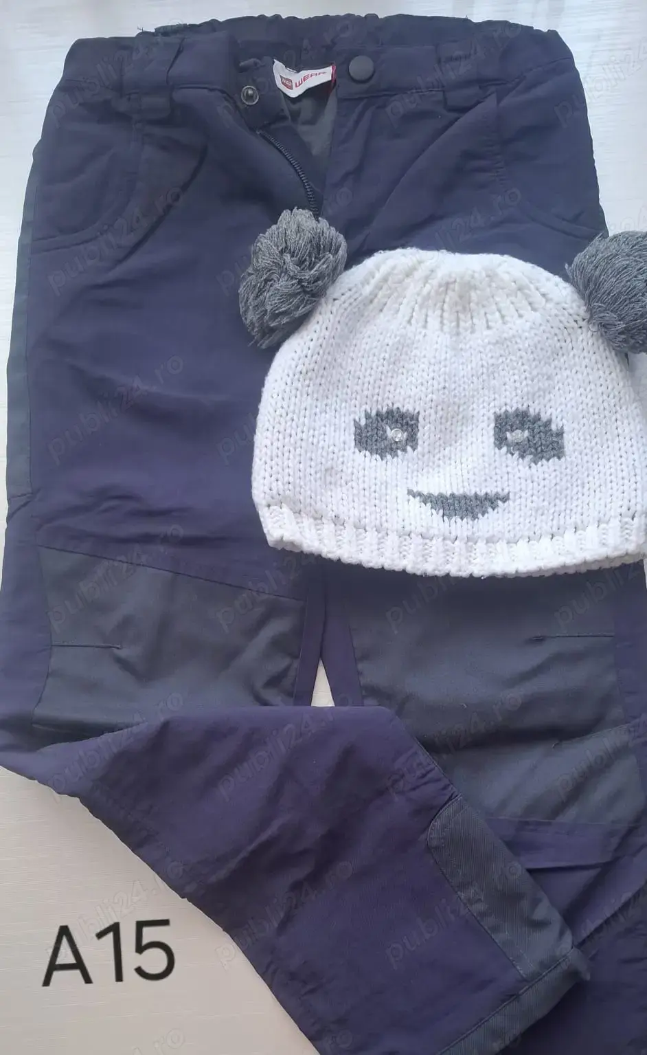 Pantaloni dublați LEGO Wear, 9 ani, 134cm, și căciulă, Cod produs A15