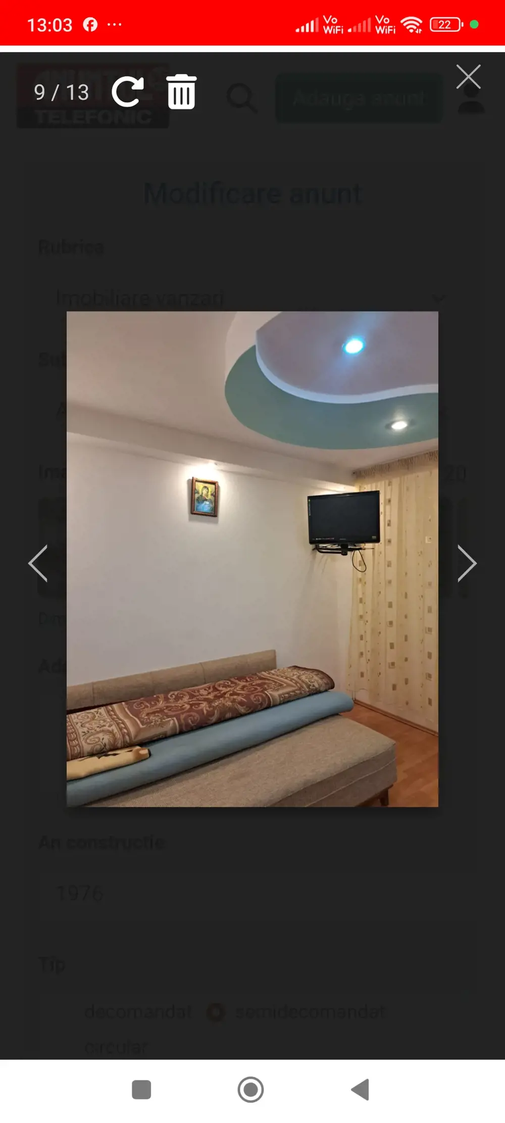 Apartament 2 camere de vânzare 