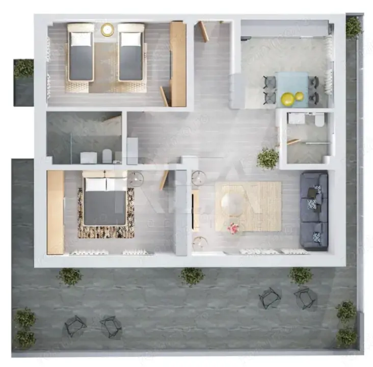 UP Boutique - Pipera Voluntari - APARTAMENT 2 CAMERE finisaje LUX